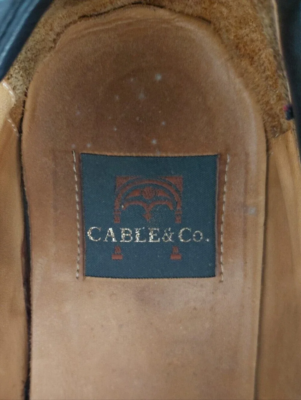 Cabke & Co. Terry Black Leather Monk Strap Dress Shoes Size 10.5